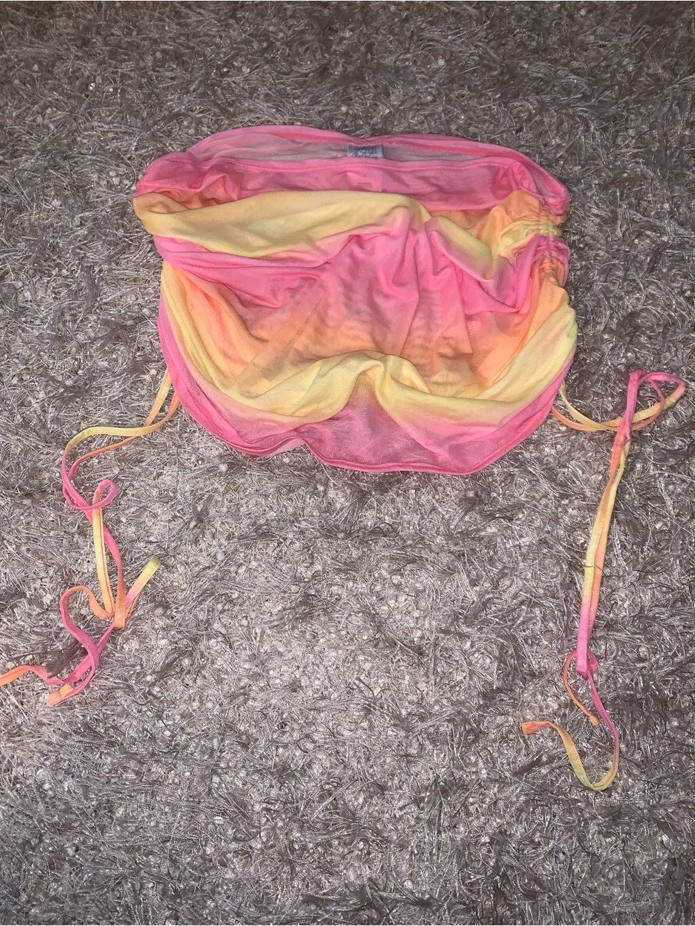 Wild Fable Pink and Yellow Mesh Skirt size XL NWT